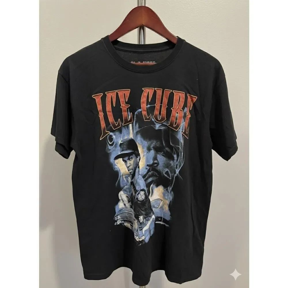 Vintage ICE CUBE Boyz In The Hood Graphic Vintage Y2K Black Tee Shirt T-Shirt L